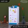 Komoda Happy K02 - hrající lokomotiva (Barva bílá)