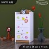 Komoda Happy K02 - hrající lokomotiva (Barva bílá)