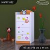 Komoda Happy K02 - hrající lokomotiva (Barva bílá)