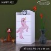 Komoda Happy K02 - princezna a jednorožec (Barva bílá)