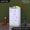 Komoda Happy K02 - víla s motýlkami (Barva bílá)