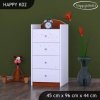 Komoda Happy K02 - víla se srdcem (Barva bílá)