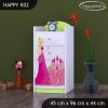 Komoda Happy K02 - princezna se zámkem (Barva bílá)