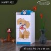 Komoda Happy K02 - pejsek (Barva bílá)