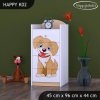 Komoda Happy K02 - pejsek (Barva bílá)