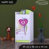 Komoda Happy K02 - pejsek a srdce (Barva bílá)