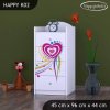 Komoda Happy K02 - pejsek a srdce (Barva bílá)