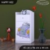 Komoda Happy K02 - medvídek v autě (Barva bílá)
