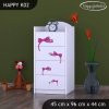 Komoda Happy K02 - medvídek s mašlí (Barva bílá)