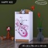 Komoda Happy K02 - motýlek (Barva bílá)