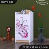 Komoda Happy K02 - motýlek (Barva bílá)