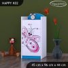 Komoda Happy K02 - motýlek (Barva bílá)