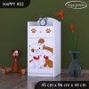 Komoda Happy K02 - pejsek a kočička (Barva bílá)