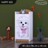 Komoda Happy K02 - pejsek s mašlí (Barva bílá)