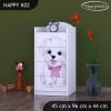 Komoda Happy K02 - pejsek s mašlí (Barva bílá)