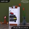 Komoda Happy K02 - policie (Barva bílá)