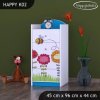 Komoda Happy K02 - včelka (Barva bílá)
