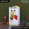 Komoda Happy K02 - včelka se srdcem (Barva bílá)