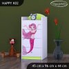 Komoda Happy K02 - mořská víla (Barva bílá)