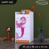 Komoda Happy K02 - mořská víla (Barva bílá)