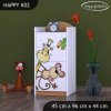 Komoda Happy K02 - safari (Barva bílá)