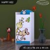 Komoda Happy K02 - safari (Barva bílá)