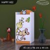 Komoda Happy K02 - safari (Barva bílá)