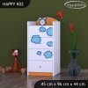 Komoda Happy K02 - letadlo (Barva bílá)