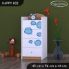 Komoda Happy K02 - letadlo (Barva bílá)