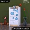 Komoda Happy K02 - letadlo (Barva bílá)