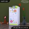 Komoda Happy K02 - srdce z květů (Barva bílá)