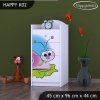 Komoda Happy K02 - slimák (Barva bílá)