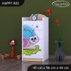 Komoda Happy K02 - slimák (Barva bílá)