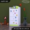 Komoda Happy K02 - sloník (Barva bílá)