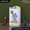 Komoda Happy K02 - slon s balónkem (Barva bílá)
