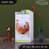 Komoda Happy K02 - zpívající auto (Barva bílá)