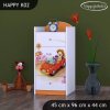 Komoda Happy K02 - zpívající auto (Barva bílá)