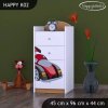 Komoda Happy K02 - super bolid (Barva bílá)