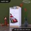 Komoda Happy K02 - super bolid (Barva bílá)
