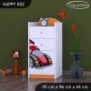 Komoda Happy K02 - super bolid (Barva bílá)