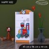 Komoda Happy K02 - super lokomotiva (Barva bílá)