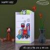 Komoda Happy K02 - super lokomotiva (Barva bílá)