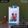 Komoda Happy K02 - super lokomotiva (Barva bílá)