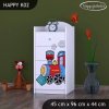 Komoda Happy K02 - super lokomotiva (Barva bílá)