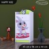 Komoda Happy K02 - super zajíček (Barva bílá)