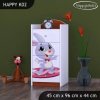 Komoda Happy K02 - super zajíček (Barva bílá)