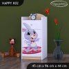 Komoda Happy K02 - super zajíček (Barva bílá)