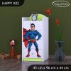 Komoda Happy K02 - superman (Barva bílá)