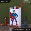 Komoda Happy K02 - superman (Barva bílá)