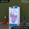Komoda Happy K02 - stříkající sloník (Barva bílá)